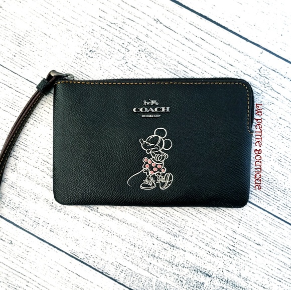 Coach Handbags - Disney x Coach Minnie Wristlet